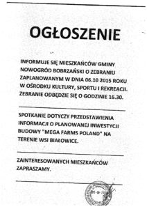 ogłoszenie