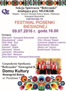plakat - festiwal piosenki