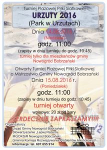 Urzuty turniej plażowej piłki