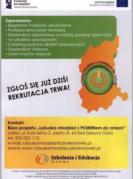 plakat młodzież z powerem