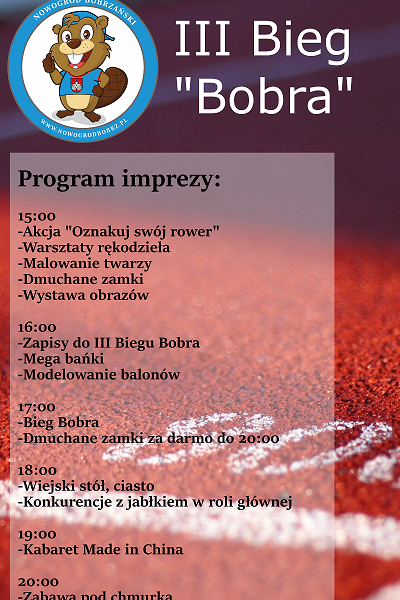 harmonogram biegu bobra